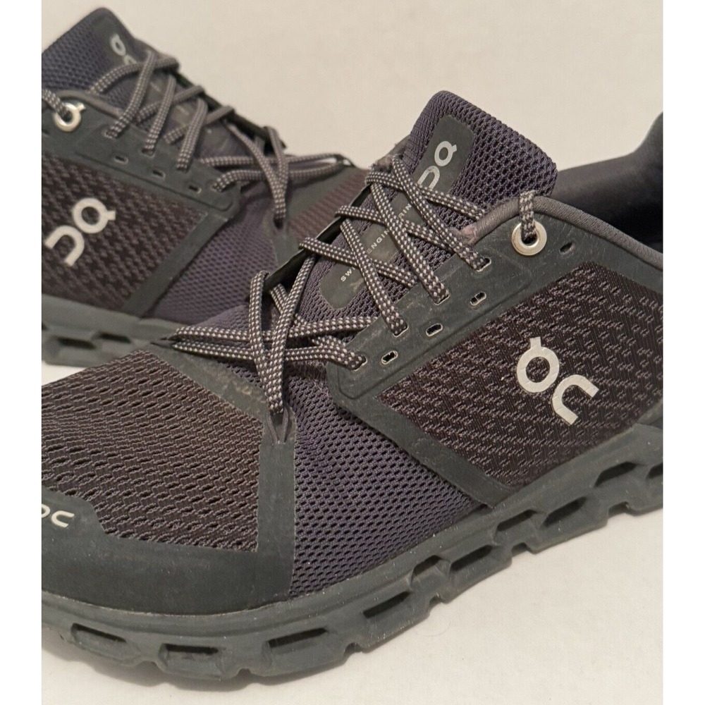 On Cloud Running Cloudstratus Shoes Black Women's Size 8.5 Swiss Engineering - Picture 2 of 7